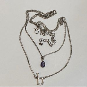 Double Letter B Necklace